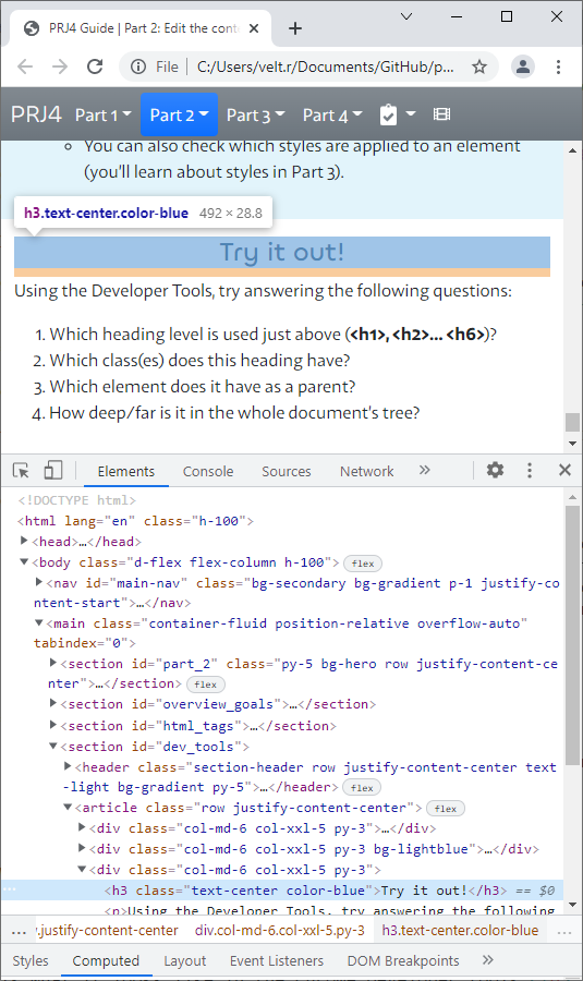 A screenshot of Chrome Developer Tools